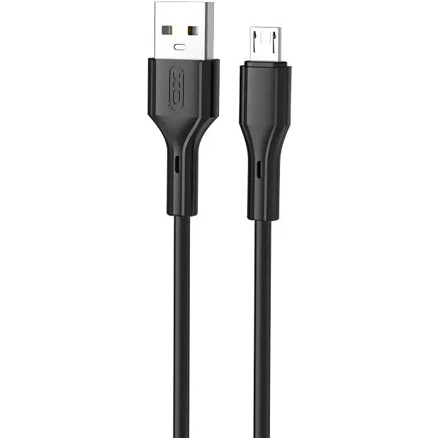Кабель XO NB230 Rock Series USB-A to Micro - 1m (чорний) (6974586)
