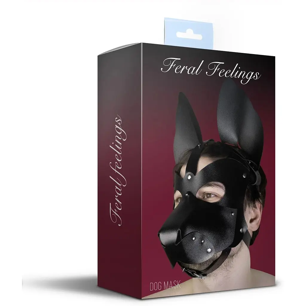 Шкіряна маска собаки Feral Feelings 2 в 1 - фото 3
