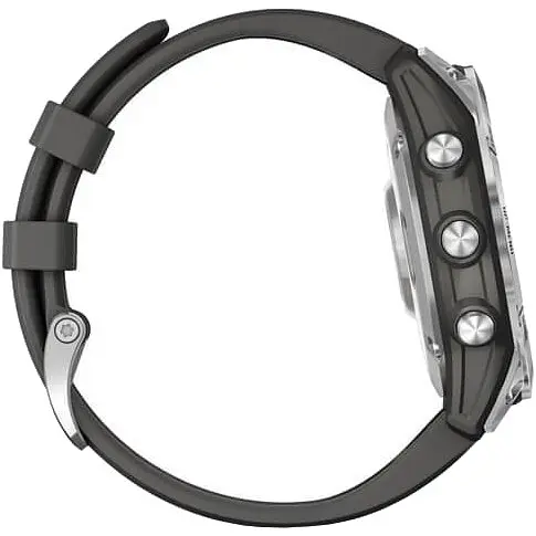 Смарт-годинник Garmin Fenix 7 Silver with Graphite Band (010-02540-00/01) - фото 9