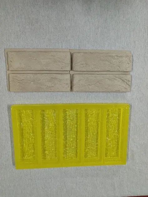 Гибкая полиуретановая форма для изготовления декоративного кирпича A.N.B. "ПАРИЖ СО ШВОМ" на 5 плиток - фото 11