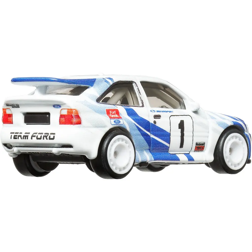 Колекційна модель машинки Hot Wheels Преміальні автівки '93 Ford Escort RS Cosworth біла (GJT68/HKF17) - фото 3