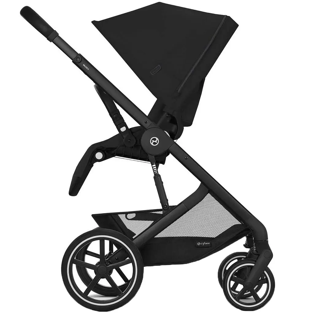 Прогулочная коляска Cybex Gold Balios S Lux BLK Moon Black с бампером (524001171) - фото 4