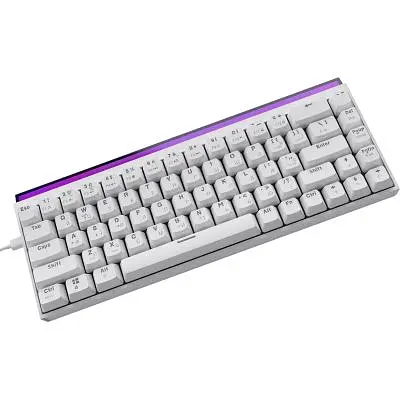 Клавіатура Ajazz NK68 Red Switch USB UA White (NK68-R-W) - фото 5