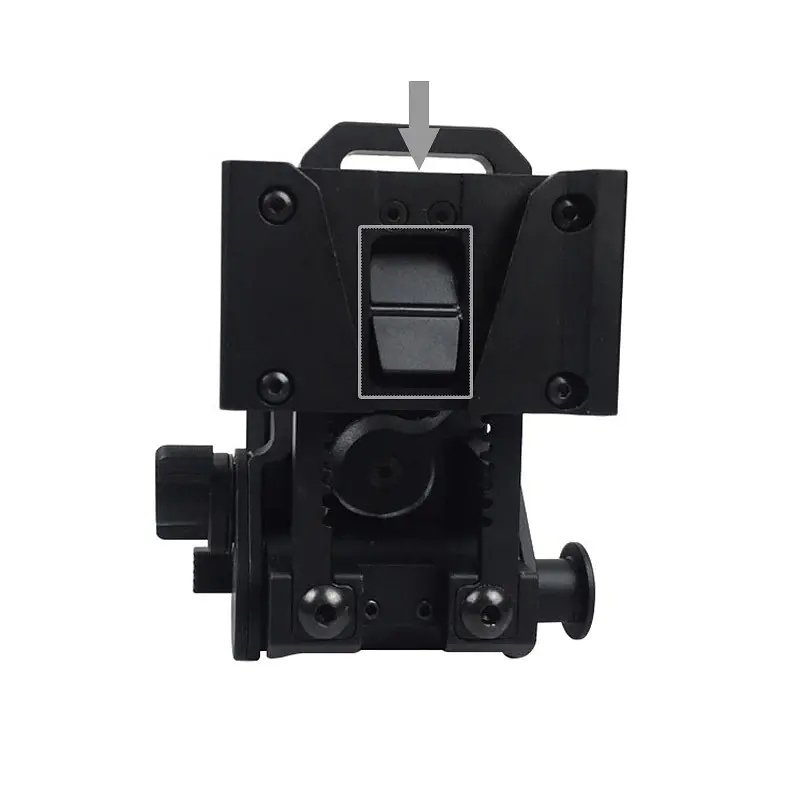 NVG кріплення для ПНБ з DOVETAIL інтерфейсом "Ластівчин хвіст" для NV8000, NV8160, PVS-15/18/21/31 Wilcox L4G24, чорний (100981) - фото 3