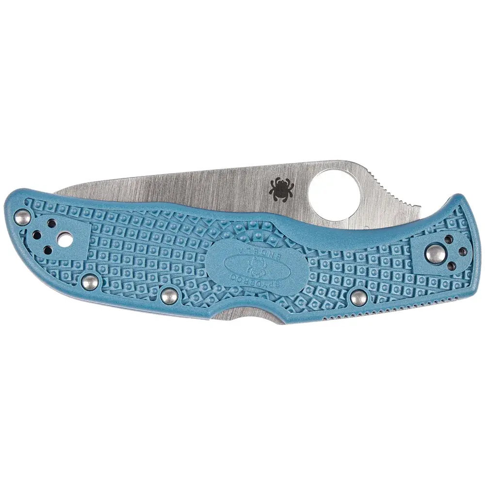 Ніж Spyderco Endela Blue Serrated - фото 4