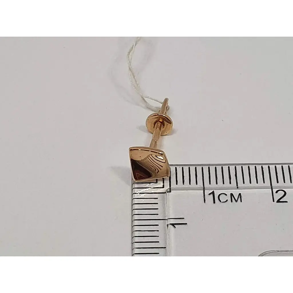 Золотые серьги-пуссеты KievGold. 2/1205 - фото 4