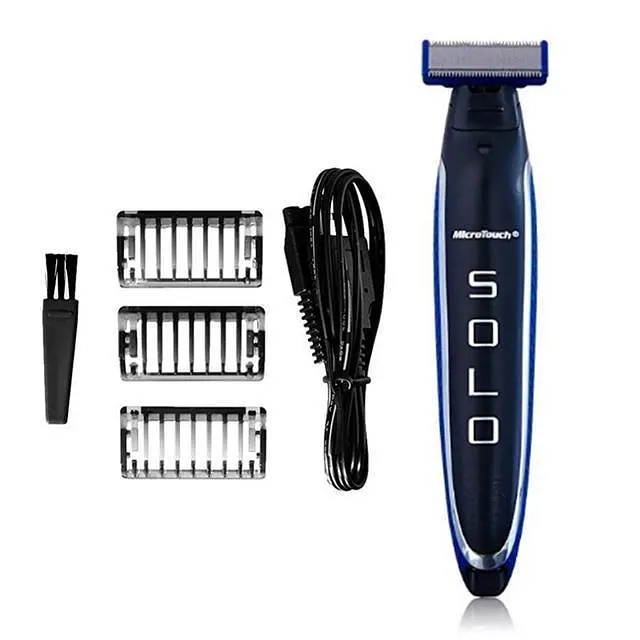 Чоловічий тример Micro Touch Solo, Машинка для стрижки бороди 3 в 1 - фото 2