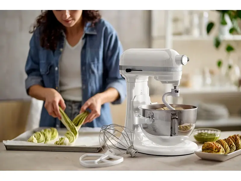 Кухонна машина KitchenAid Heavy Duty 5KSM55SXXEWH з відкидним блоком 5.2 л біла - фото 11