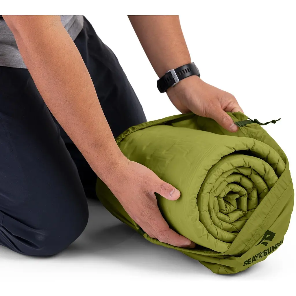 Самонадувающийся коврик Sea to Summit Camp Self Inflating Mat, Regular Зеленый - фото 4