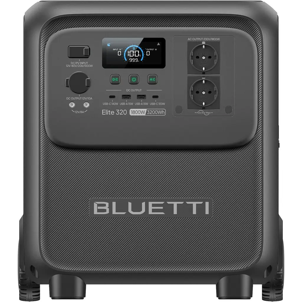 Портативна зарядна станція Bluetti Elite 320 LiFePO4, 3200 Вт/ч 1800 Вт (ELITE 320) - фото 3