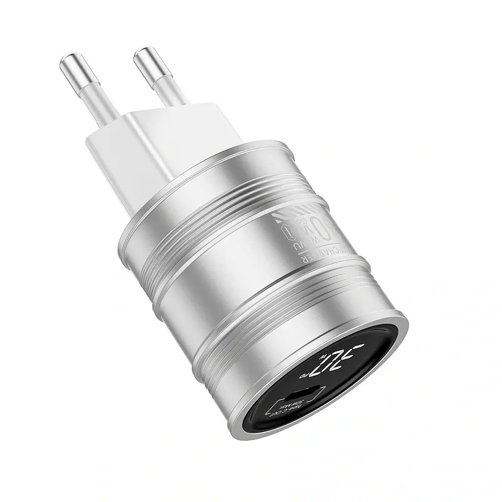 WIWU СЗУ Wi-U027 Cheer 30W GaN Fast Charger Silver - фото 4