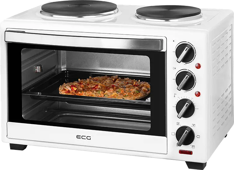Електродуховка з конфорками ECG ET 32303 White 30 л - фото 2