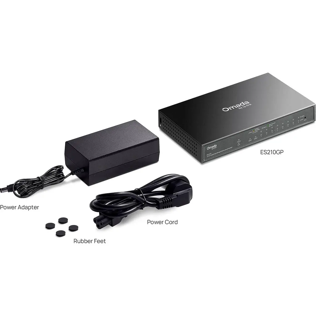 Комутатор TP-Link Omada ES210GP 10-Port Gigabit Smart PoE+ (ES210GP) - фото 6