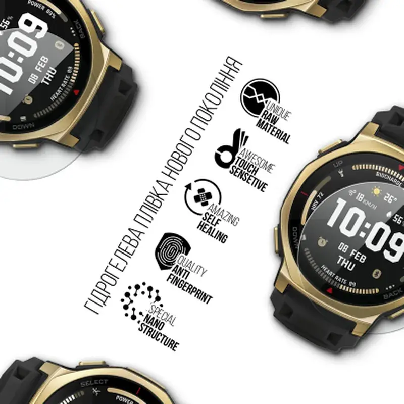 Плівка захисна Armorstandart hydrogel Amazfit T-Rex 3 Pro 44mm 6 pcs (ARM90849) - фото 2