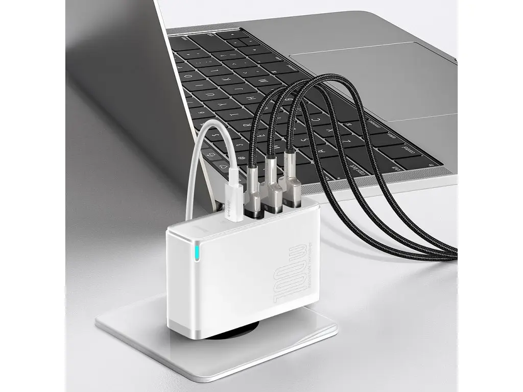 Мережевий зарядний пристрій Baseus GaN2 Pro Quick Charger 2USB + 2Type-C 100W CCGAN2P-L02 White - фото 7