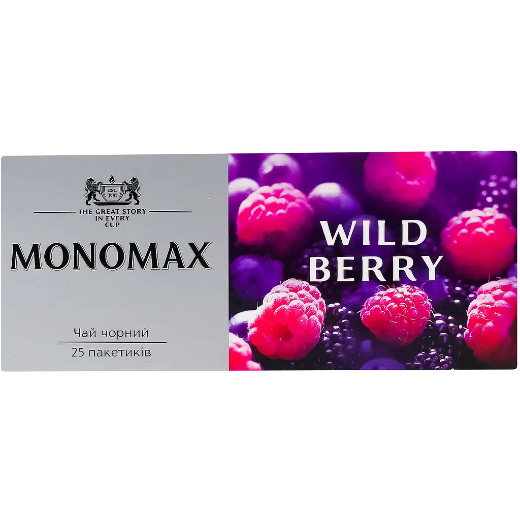 Чай чорний Monomax Wild Berry цейлонський 37.5 г (25 шт. x 1.5 г) - фото 5