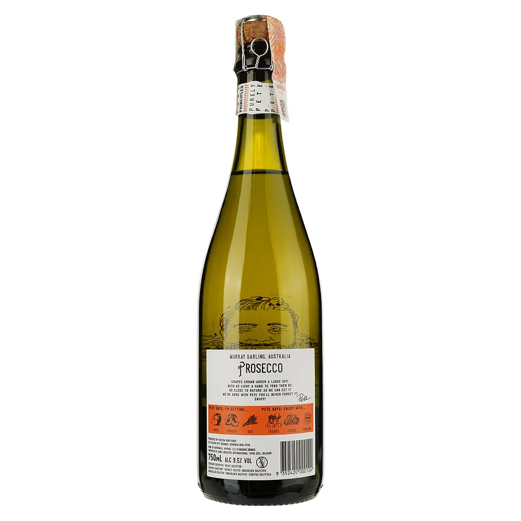 Игристое вино Pete’s Pure Prosecco, белое, брют, 11,5%, 0,75 л (42230) - фото 2