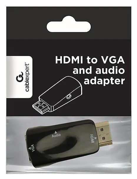 Переходник Cablexpert HDMI-VGA M/F Black (A-HDMI-VGA-02) - фото 3