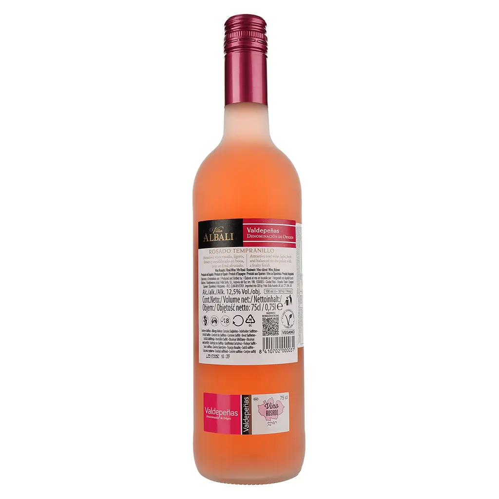 Вино Vina Albali Felix Solis Rosado Tempranillo рожеве сухе 0.75 л - фото 2