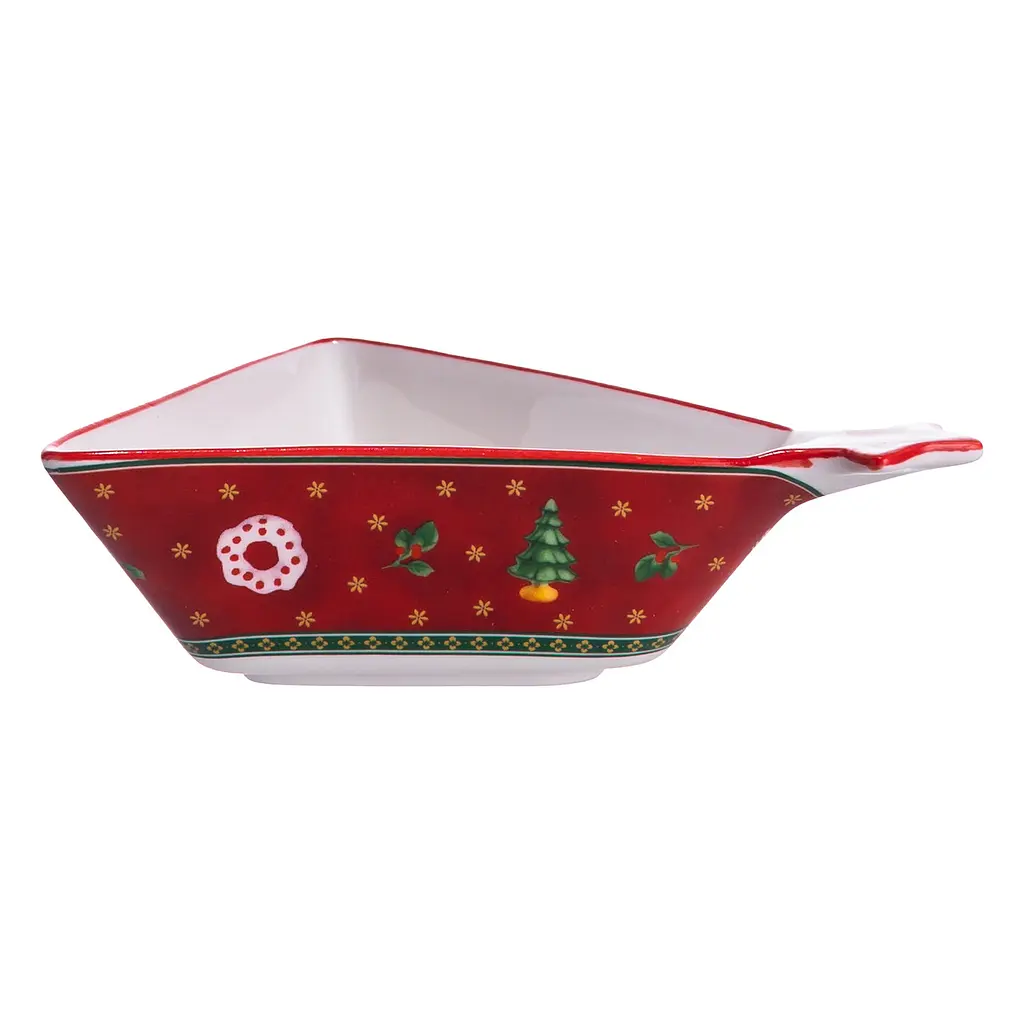 Піала для десертів та закусок Christmas порцелянова 15*12*4 см Yiwu HP-SDHK-15 - фото 13