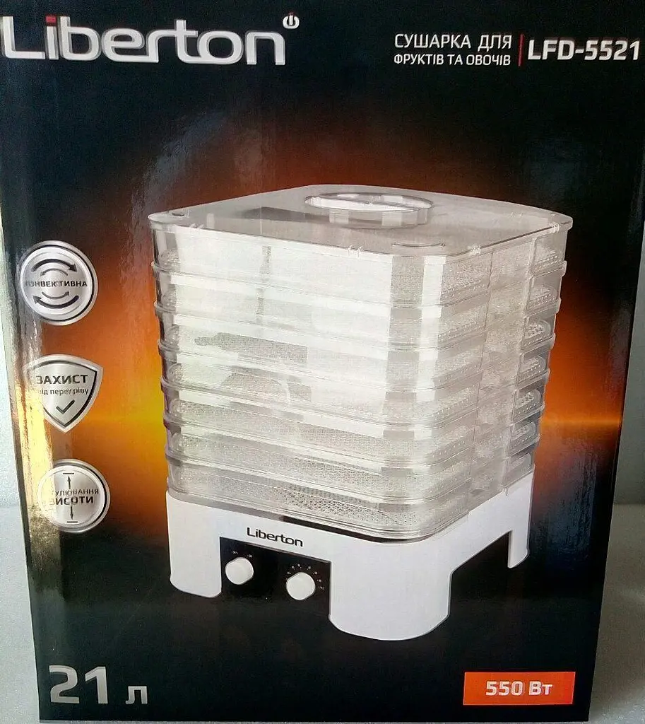 Сушка для овочів та фруктів Liberton LFD-5521 - фото 9