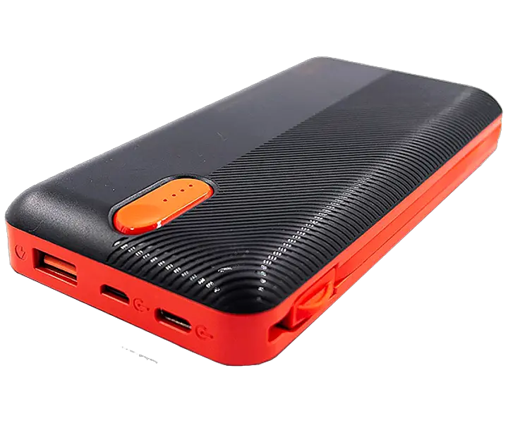 Универсальная зарядная батарея Power Bank Sword SW-20PO3 20000mAh (Micro USB Lightning Type-C) Черно-красный - фото 5