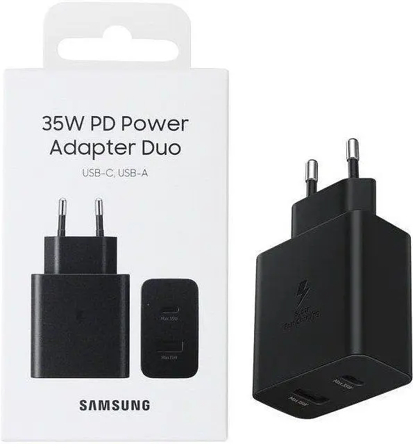 Мережевий зарядний пристрій Samsung Power Adapter Duo 35W Black [EP-TA220NBEGRU] [58587] - фото 4