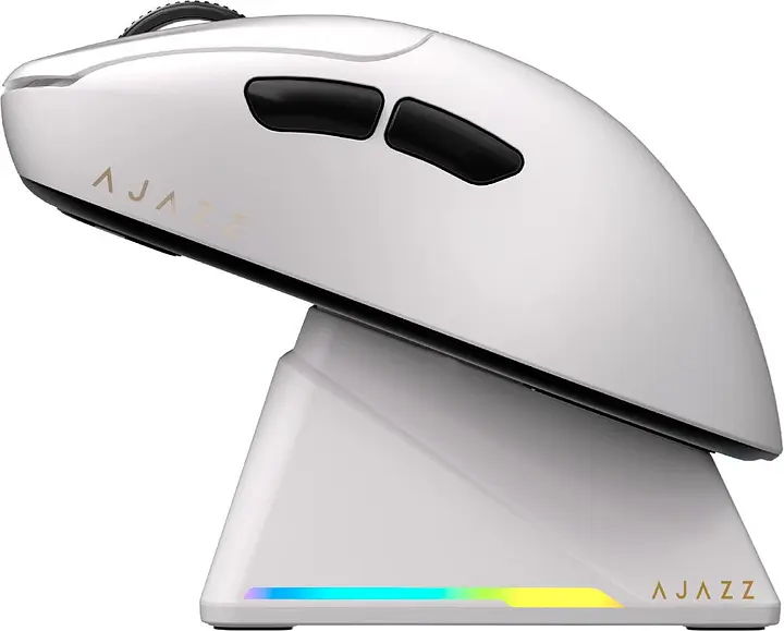 Игровая беспроводная мышь Ajazz Aj179 Pro / Три режима подключения / Сенсор PixArt PAW3395 / 26000 DPI / White - фото 3