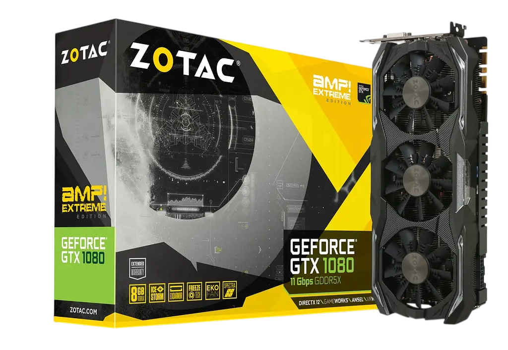 Відеокарта GeForce GTX 1080 8GB Zotac AMP Extreme+ (ZT-P10800I-10P) Б/В - фото 4