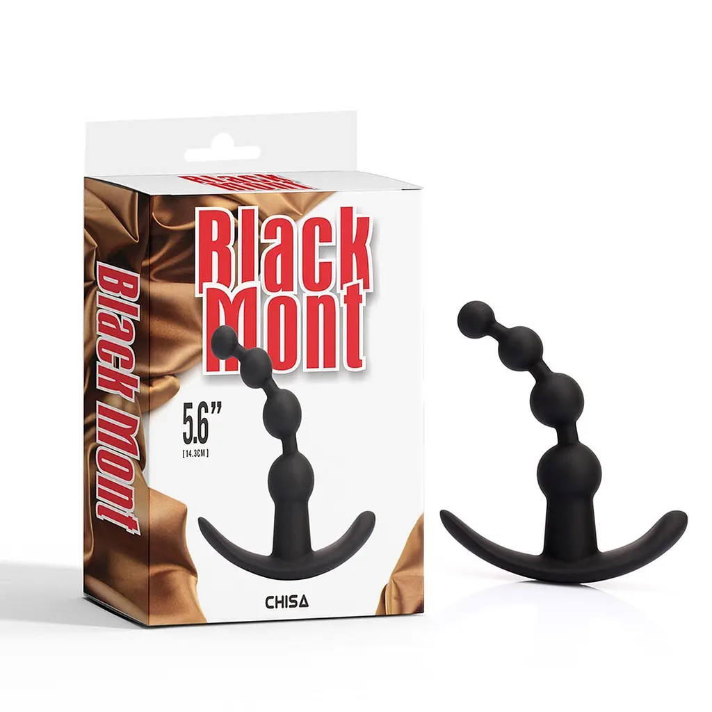 Анальна пробка Black Mont Renegade, 12.6 см (чорна) - фото 2