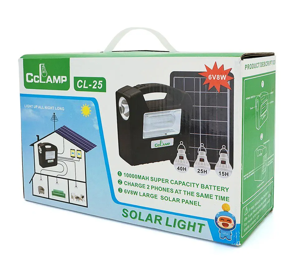 Переносной фонарь с солнечной панелью CCLamp CL25 Solar Panel - фото 6