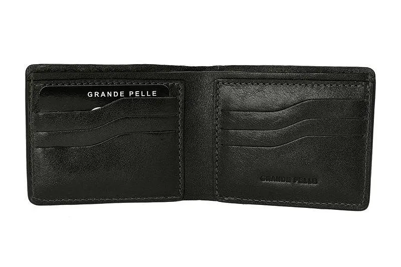 Мужской кожаный кошелек Grande Pelle 11.5х9х1 см acs0029260 - фото 2