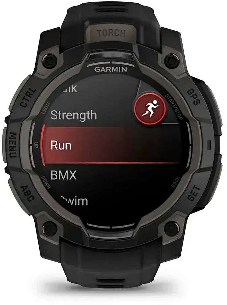 Смарт-годинник Garmin Instinct 3 45 mm AMOLED Black with Black Band (010-02936-00) - фото 4