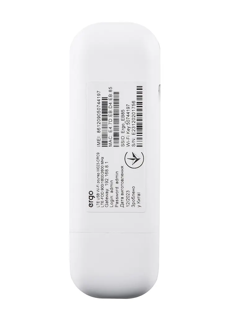 LTE USB Wi-Fi роутер W023-CRC9 Ergo teh0022579 - фото 8