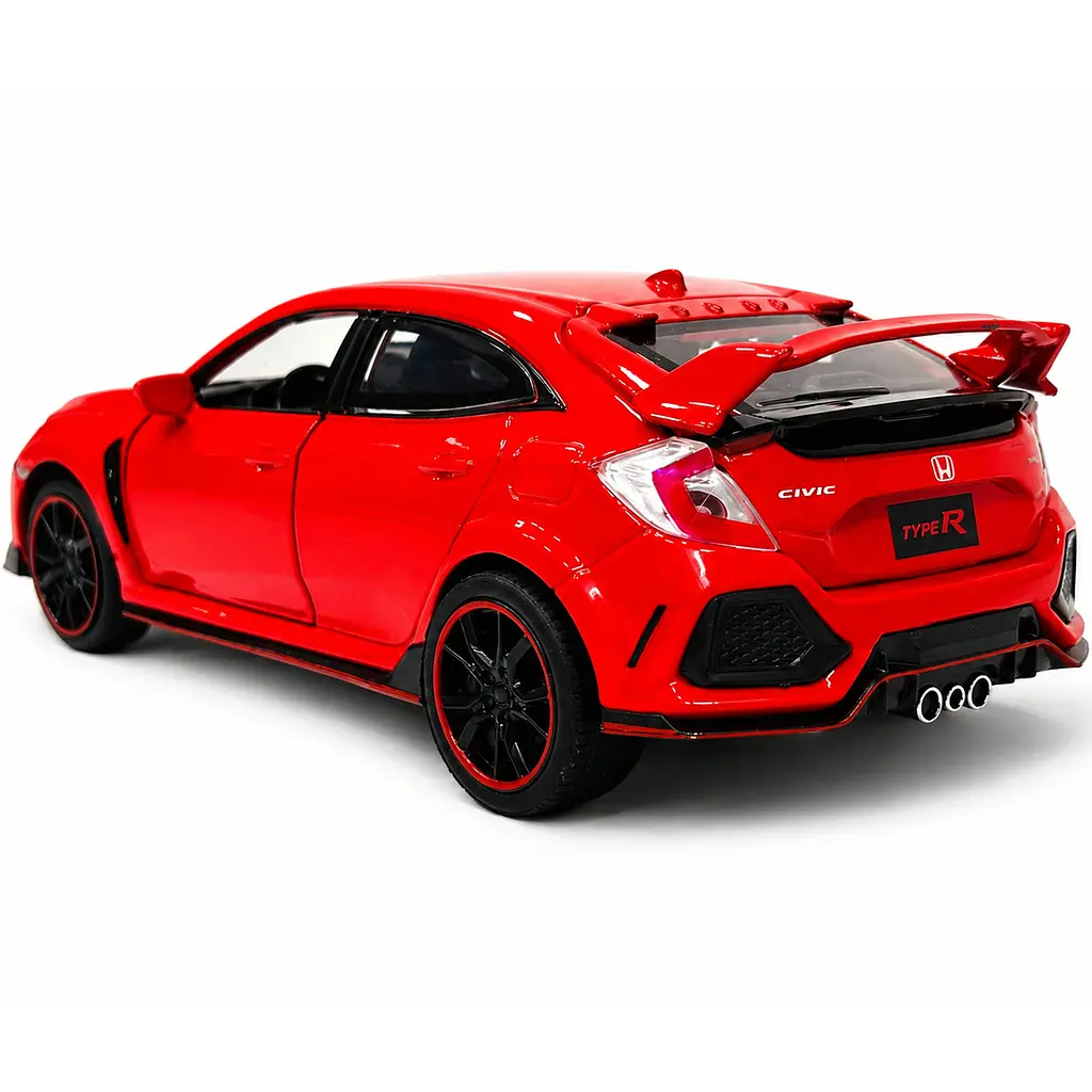Колекційна металева модель автомобіля АвтоЕксперт Honda Civic Type R з інерцією, світлом та звуком 1:32 - фото 4
