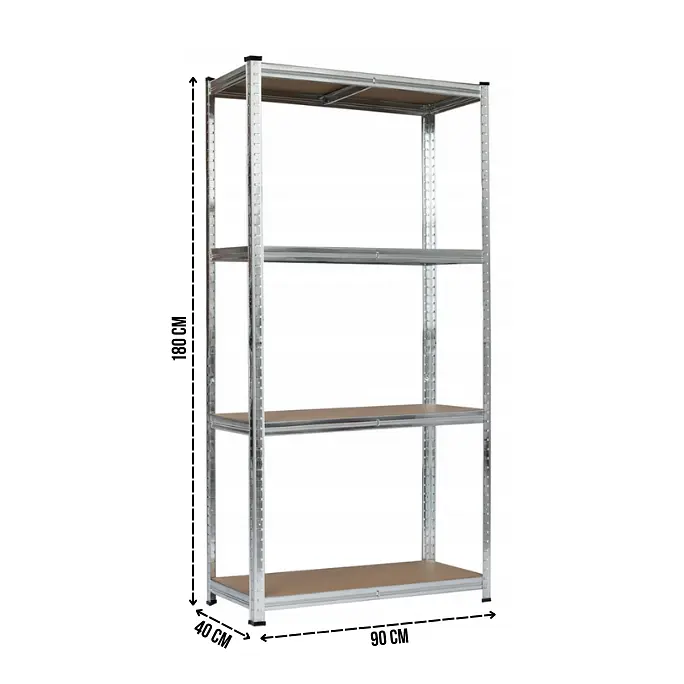 Стелаж LEOBRO Premium 180 х 90 х 40 см, 175кг/полиця, 4 полиці (LB-R102) - фото 2