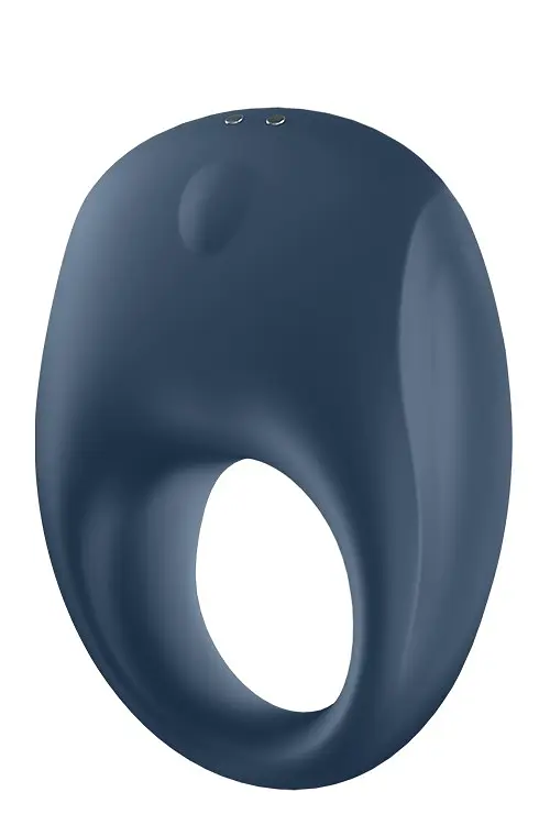 Ерекційне смарт-кільце з вібрацією Satisfyer Strong One, 7.4х2.5 см (синій) - фото 3