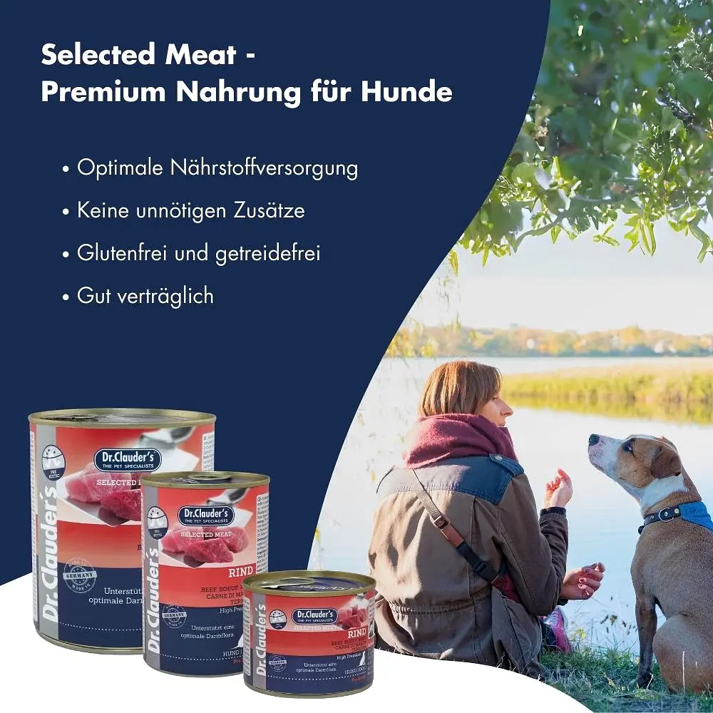 Консерви для собак Dr.Clauder's Selected Meat Beef з яловичиною, 200 г - фото 4