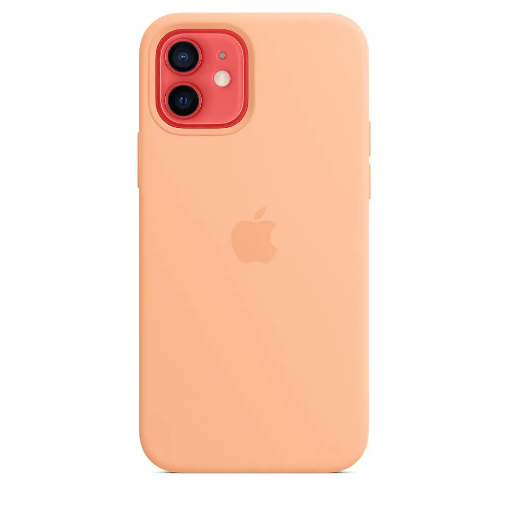 Чохол Silicone Case з MagSafe для Apple iPhone 12 / 12 Pro (Cantaloupe) ААА [57145] - фото 6