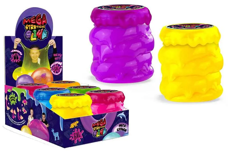 Іграшка антистрес слайм Mega Stretch Slime 400 гр DANKO SLM-13-01U