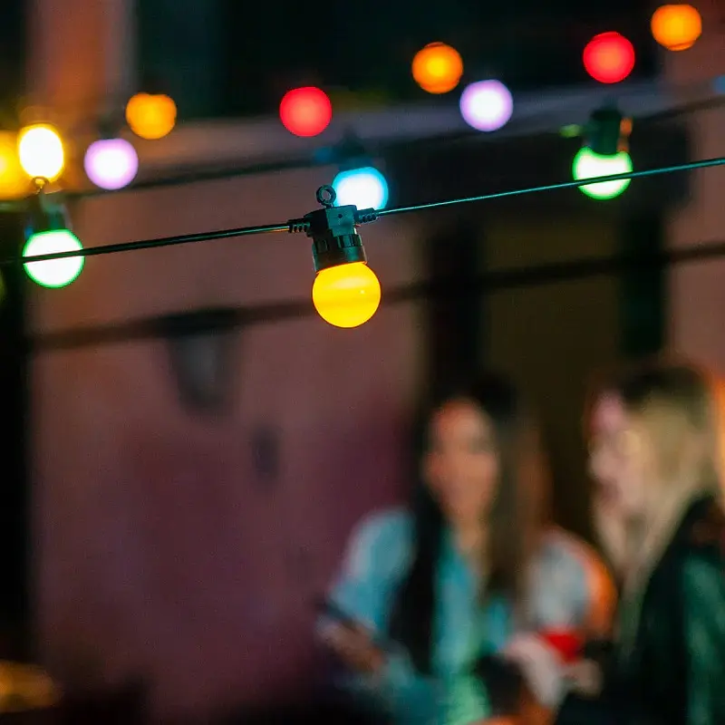 Twinkly Гірлянда Smart LED Twinkly Festoon RGB 20, G45, Gen II, IP44, 10м, кабель чорний - фото 7