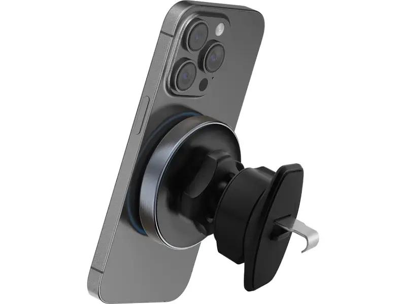 Автомобільний тримач для смартфона Proove Titanium Circle Qi2 15W Gray (WHTC15010003) - фото 3