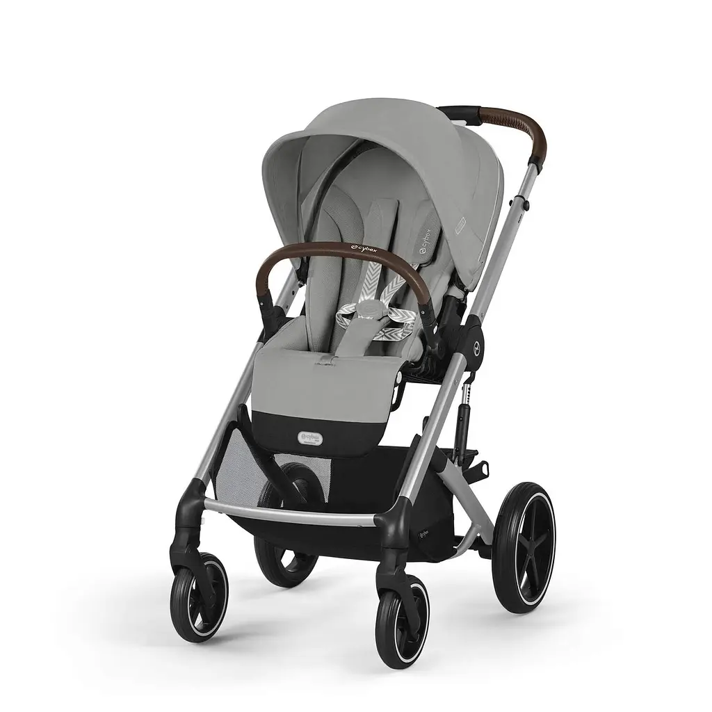 Коляска Cybex Balios S Lux SLV Stone Grey с бампером + Люлька Cybex S Stone Grey - фото 2