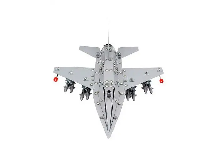 Конструктор металевий Винищувач F-16, ТехноК (9598), 430 дет. - фото 3