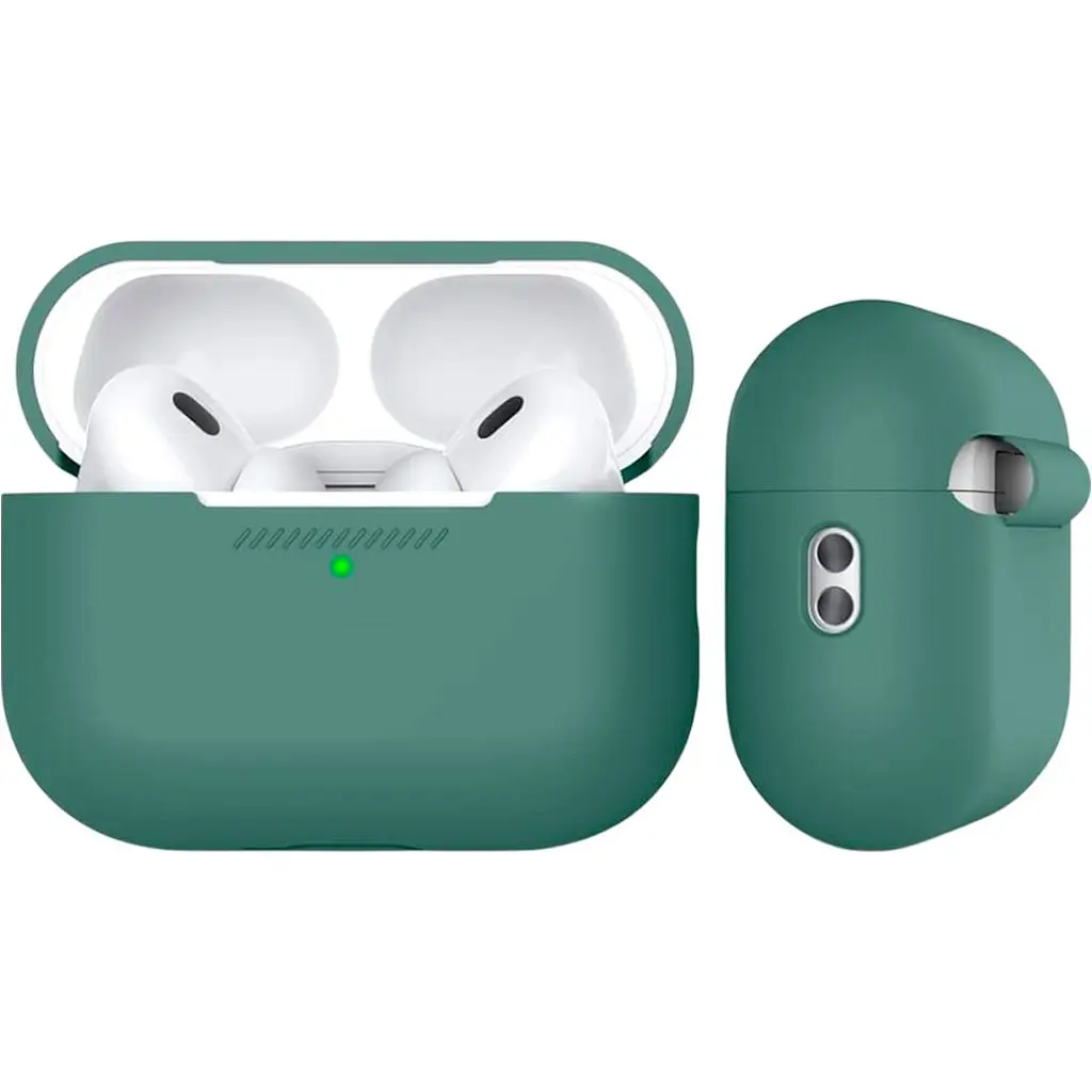 Чохол AhaStyle Colorful Silicone Case для AirPods Pro 2 Midnight Green [CP-187-2-C-PG] [133839] - фото 2