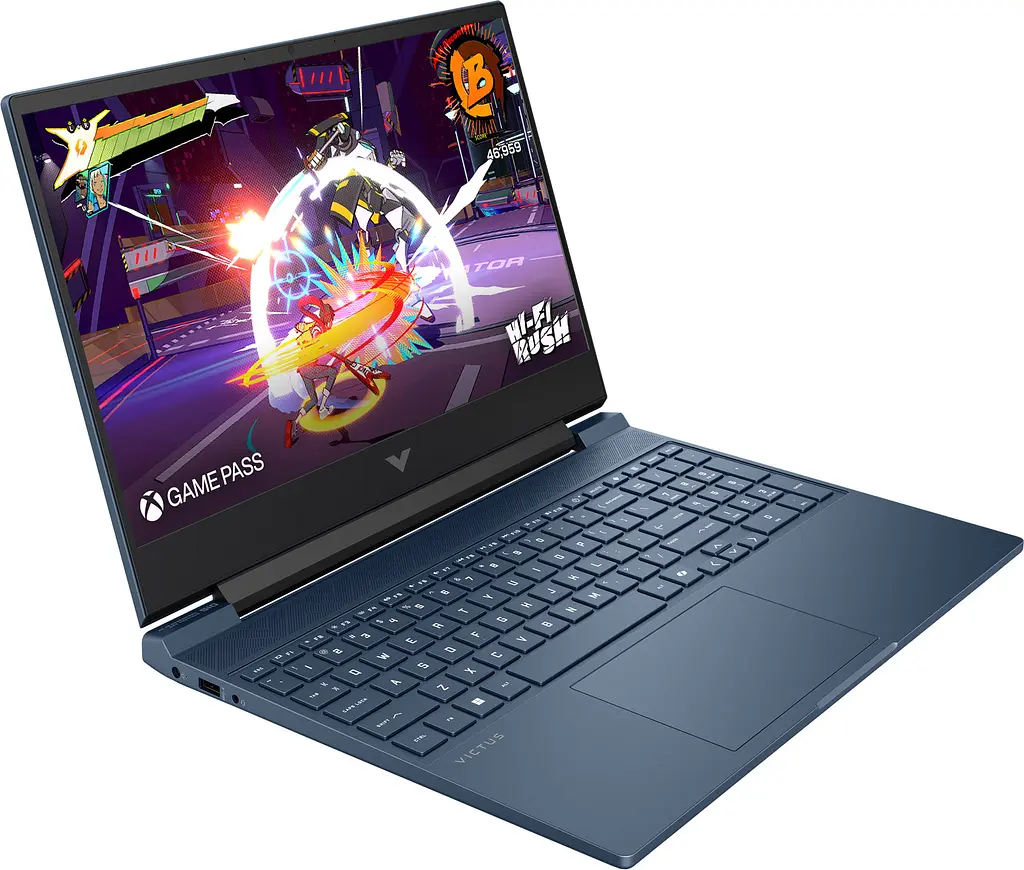 Ноутбук HP Victus 15-fb3117ua 15.6 FHD IPS,300n/Ryzen 7-7445HS (4.7)/16Gb/SSD512Gb/RTX 4050,6GB/DOS/Синій (DM8F7EA) - фото 2
