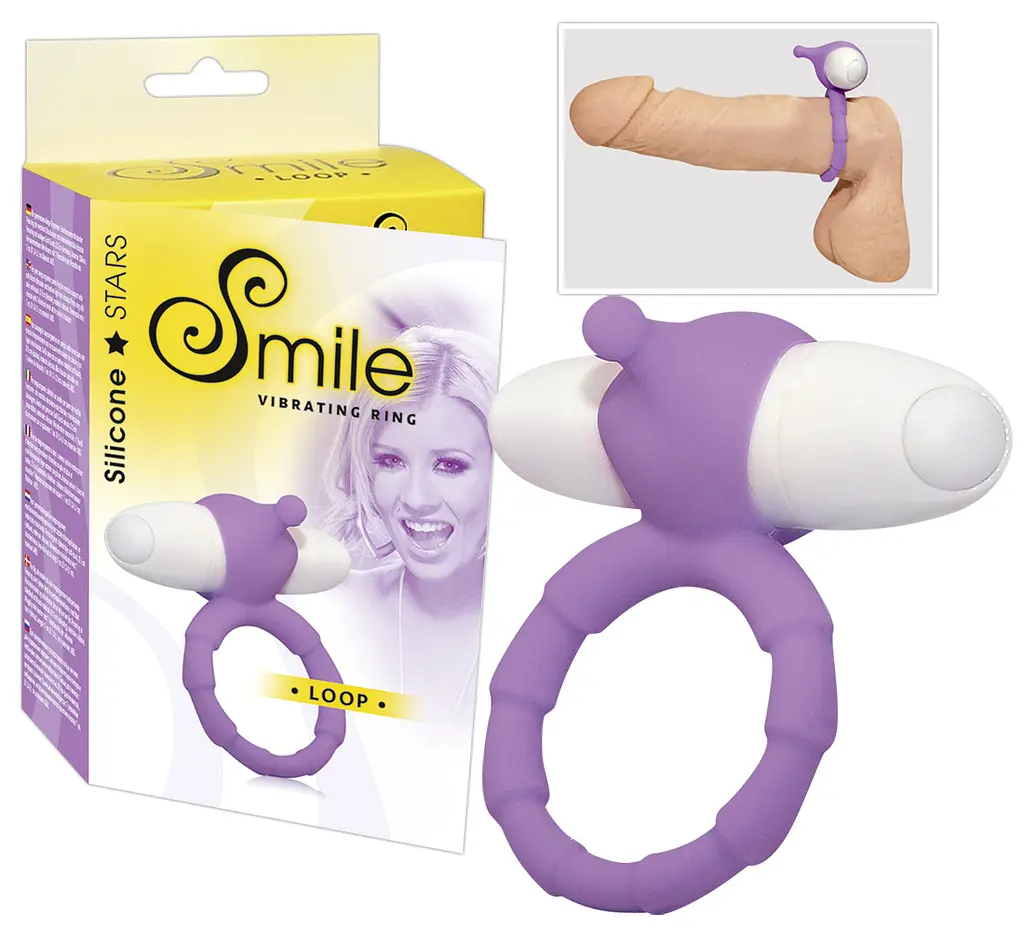 Віброкільце Orion Smile Loop Vibr. Ring, 7х3 см (фіолетовий) - фото 4