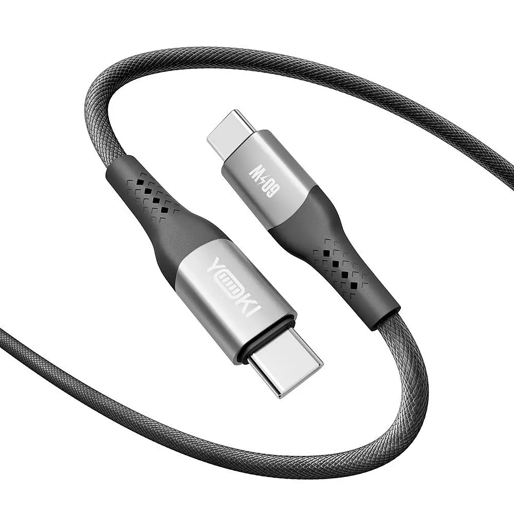Кабель для заряджання та обміну даними Yoki YK-SO15 SOLID Series Type-C to Type-C 60W 3A/20V 1.2 м - фото 4