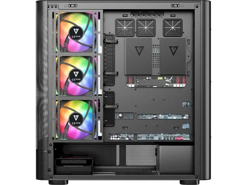 Корпус MODECOM VOLCANO AQ400 ARGB MIDI BLACK (MC-A-AQ400-4FA-B) - фото 5