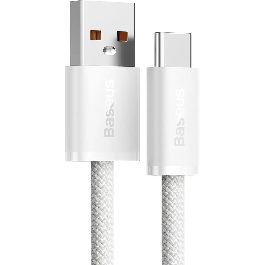 Кабель Baseus Dynamic Series USB-A to USB-C 1m White (CALD000602) [95492] - фото 2